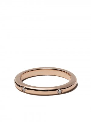 Кольцо из розового золота с бриллиантами Ef Collection. Цвет: розовый