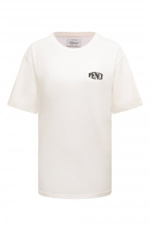 Хлопковая футболка Pence. Цвет: чёрно-белый