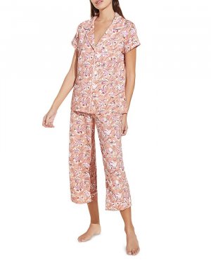 Пижамный комплект капри Gisele с цветочным принтом Eberjey