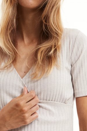 Блузка для беременных и кормящих мам, бежевый H&M