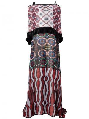 Платье с принтом Afroditi Hera. Цвет: многоцветный