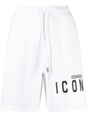 Спортивные шорты с логотипом Icon Dsquared2. Цвет: белый