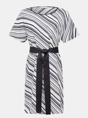 Платье Zanetti. Цвет: черно-белый