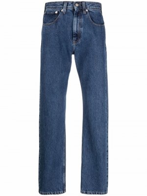 Прямые джинсы с завышенной талией Namacheko. Цвет: синий