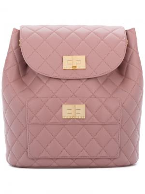 Quilted backpack Designinverso. Цвет: розовый и фиолетовый