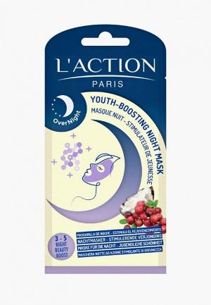 Маска для лица LAction L'Action Ночная стимуляция молодости, 12 г. Цвет: прозрачный