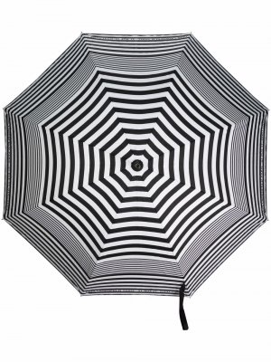 Зонт Karl Essential в полоску Lagerfeld. Цвет: черный