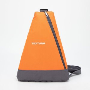 Рюкзак для обуви на молнии, до 35 размера, цвет оранжевый TEXTURA