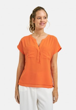 Блузка MILANO ITALY с короткими рукавами, оранжевый