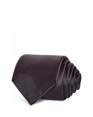 Однотонный шелковый узкий галстук , цвет Black Lanvin