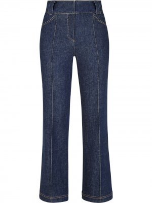 Укороченные джинсы bootcut Fendi. Цвет: синий