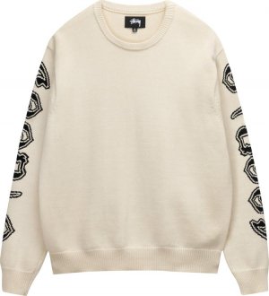 Свитер Sleeve Logo Sweater 'Natural', кремовый Stussy