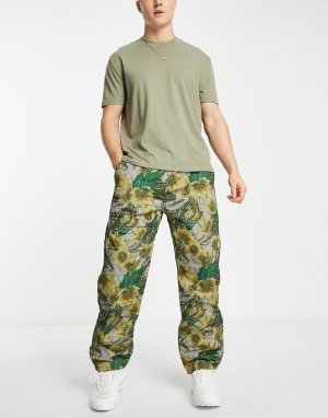 Гибридные штаны на подкладке с камуфляжным принтом Moro-Зеленый цвет The Hundreds