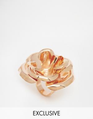 Кольцо с розой Mordekai. Цвет: золотой