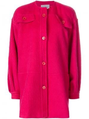 Пальто шифт без воротника Gianfranco Ferré Pre-Owned. Цвет: розовый