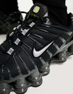 Черные и серебристые кроссовки унисекс Shox TL Nike