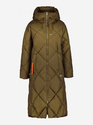 Пальто утепленное женское Horja, Коричневый Luhta. Цвет: коричневый