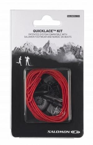 Шнурки Quicklace Kit Salomon. Цвет: красный