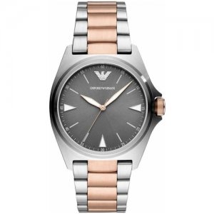 Наручные часы Nicola, серебряный, серый EMPORIO ARMANI. Цвет: розовый