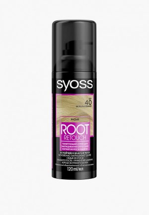 Спрей для волос Syoss Root Retouch Русый, 120 мл. Цвет: прозрачный