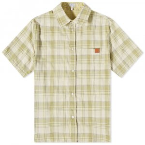 Рубашка Short Sleeve Check Shirt Loewe