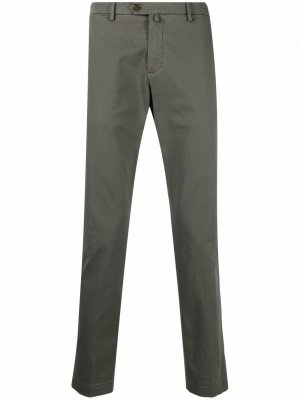 Укороченные брюки чинос Briglia 1949. Цвет: зеленый