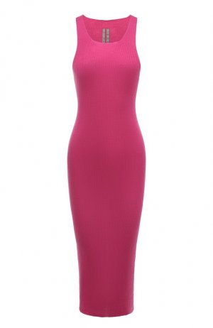 Шерстяное платье Rick Owens. Цвет: розовый