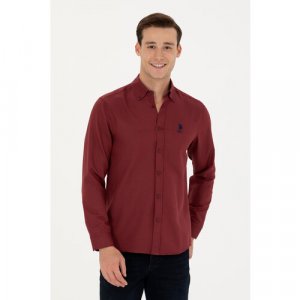 Рубашка , размер S, бордовый U.S. POLO ASSN.. Цвет: бордовый