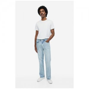 Узкие расклешенные джинсы - светло-синий 33/32 H&M. Цвет: синий