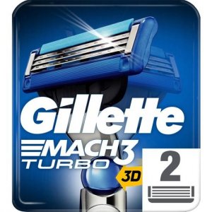 Комплект из 2 запасных бритв Mach3 Turbo Gillette