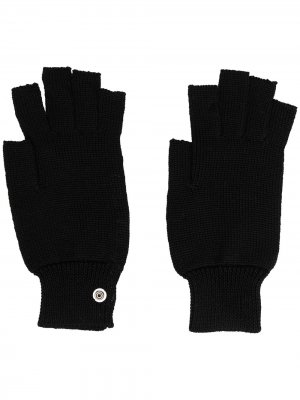 Перчатки-митенки Rick Owens. Цвет: черный