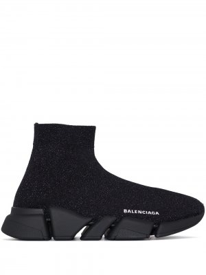 Кроссовки-носки Speed.2 LT Knit Sole Balenciaga. Цвет: черный