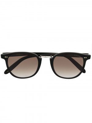 Солнцезащитные очки 1007 в квадратной оправе Cutler & Gross. Цвет: черный