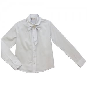 Блузка школьная для девочки (Размер: 122), арт. 13502, цвет BADI JUNIOR. Цвет: белый