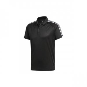 Reversible Knit Short-Sleeve Polo Shirt Men Tops Black BK2601 Adidas