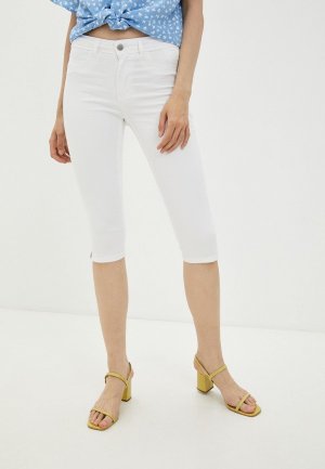 Шорты джинсовые Jacqueline de Yong JDYNIKKI LIFE KNICKERS. Цвет: белый