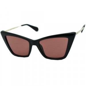 Солнцезащитные очки MO0057, черный, бордовый Max & Co.. Цвет: черный/красный/бордовый