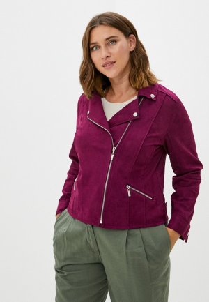 Куртка кожаная Micha. Цвет: фиолетовый