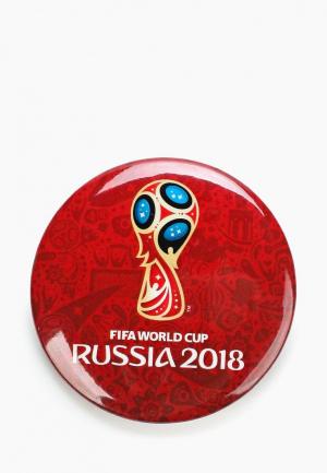 Значок 2018 FIFA World Cup Russia™ Zabivaka. Цвет: красный