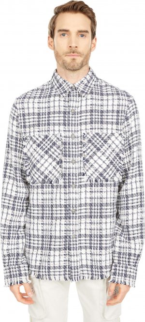 Куртка Tweed Fitted Overshirt , цвет Ecru/Navy Faith Connexion