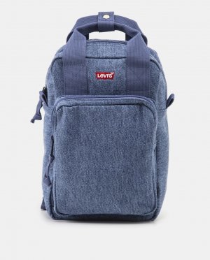 Мини-рюкзак из хлопкового денима голубого цвета Levi's, светло-синий Levi's