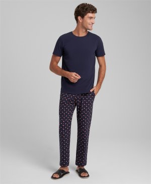 Пижамы (футболка и брюки) PJ-0020 NAVY HENDERSON. Цвет: синий