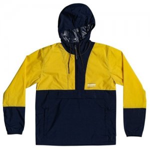 Куртка Pop Over, размер L, синий, желтый Quiksilver. Цвет: синий/желтый