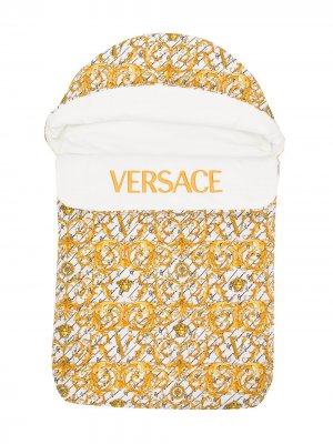 Спальный конверт с принтом Baroque Young Versace. Цвет: белый