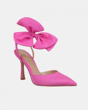 Женские текстильные туфли Halie с пяткой на пятке и бантиком браслете , розовый Sam Edelman