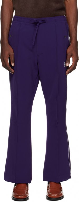 Пурпурные брюки Cowboy Lounge с окантовкой NEEDLES