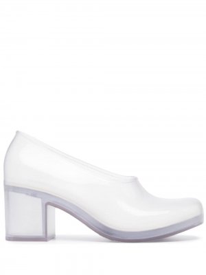 Прозрачные туфли из коллаборации с Melissa Comme Des Garçons. Цвет: белый