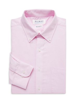 Оксфордская рубашка стандартного кроя Essentials , розовый Bill Blass