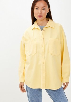 Рубашка джинсовая Mossmore. Цвет: желтый