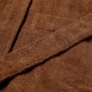Махровый банный халат с капюшоном , коричневый Tekla Fabrics